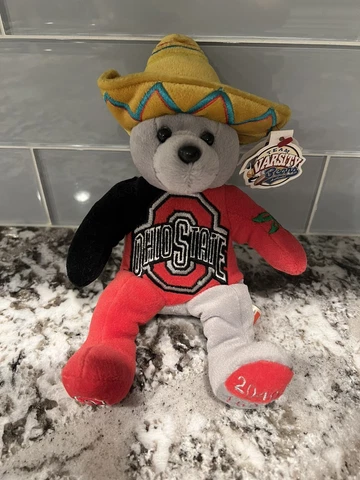 Team Varsity Bears Ohio State Buckeyes OSU Tostitos Fiesta Bowl Beanie Baby 2003 Cover