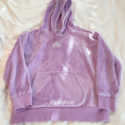 Sudadera con Capucha ADIDAS Polar Niños Lila Súper Cómoda Suave (TALLA 14 GRANDE) Foto 1 de 3