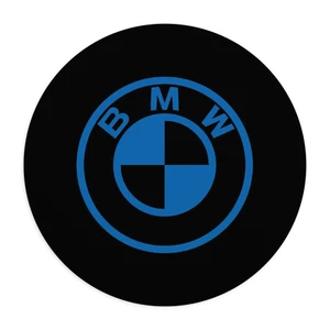 BMW Logo Mousepad - 7.5 inch circle mousepad - BMW M Car Lover Mat - Picture 1 of 5