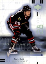 2001-02 UD Mask Collection Chicago Blackhawks Hockey Card #18 Mark Bell
