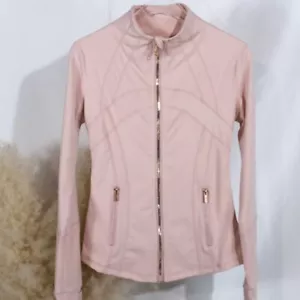 BRAND NEW L ululemon Define Jacket Nulu Sport LUON Gold Zip Rare Pink Size 2-12 - Picture 1 of 11