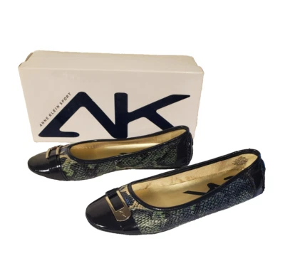 Anne Klein AK Sport AK7/BARNONE балетки женщин 8,5 М пряжка змея туфли (L4) - Изображение 1 из 4