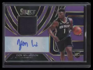 Maglia Rookie 2019-20 Select Autographs Prizms Viola Zion Williamson Auto 58/99 - Foto 1 di 2