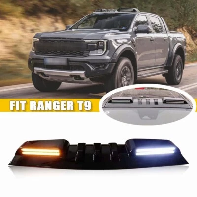 光泽黑色车顶灯条灯带 LED DRL 适合福特 Ranger 2023-2025 — 第 1/4 张图片