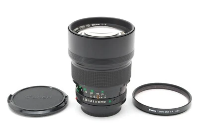 【Near MINT】 Canon New FD NFD 135mm F/2 Telephoto Portrait Prime Lens From JAPAN - Image 1 of 4