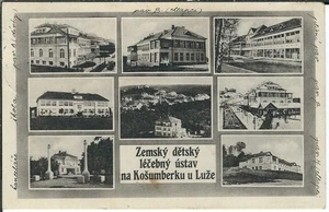 Ansichtskarte Luze - Kosumberk/Koschumberg - Zemsky detsky lecebny ustav - s/w - Picture 1 of 2