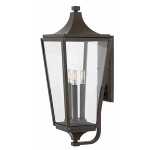 Hinkley Lighting 3-LT Outdoor Jaymes Large Wall Mount, Bronze - 1295OZ - Picture 1 of 1