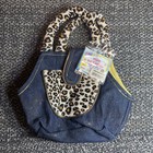 Webkinz Plush Pet Carrier Case Denim Cheetah Sealed Code