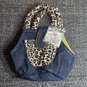 Webkinz Plush Pet Carrier Case Denim Cheetah Sealed Code - Picture 1 of 7
