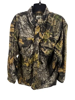 Fieldstaff By Mossy Oak Mens Treklite Long Sleeve Camouflage Shirt Nylon M - Image 1 of 4