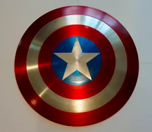 Captain America Shield Marvel Legends 75th Anniversary Avengers Alloy Metal 1:1 - Picture 1 of 10