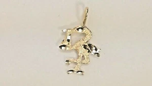 "STORCH" (DESIGN AUS SATIN & DIAMANTSCHLIFF - 14 KT GELBGOLD) / - Bild 1 von 7