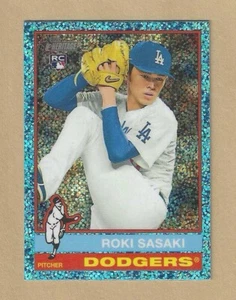 Topps Heritage ROKI SASAKI #224 2025 refractor brillante azul claro Dodgers radiocontrol - Imagen 1 de 2