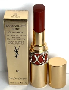 Yves Saint Laurent Rouge Volupte Shine Oil-In Stick 80 Chili Tunique 0.11 oz New - Picture 1 of 1