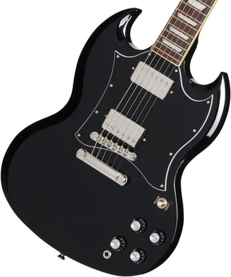 Epiphone/Inspired by Gibson SG Standard Ebony Electric Guitar with Gig Bag - Image 1 of 4