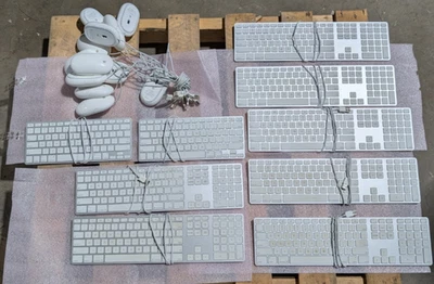 BULK LOT OF APPLE 14x Mice A1152 - 7x A1243 - 2x A1242 Keyboards -FAST SHIP! @17 - Image 1 of 4