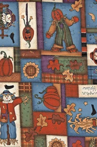 Tela de algodón hueca de calabaza de Leslie Beck Cranston Printworks 3/4 yardas - Imagen 1 de 2