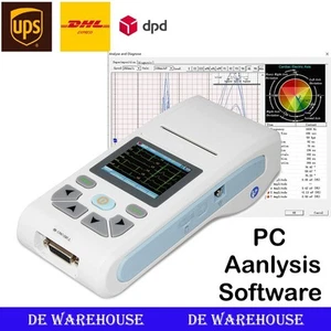 24-hour dynamic electrocardiograph ECG Holter EKG monitor 12 channel software - Picture 1 of 13