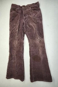 Lee Corduroy Womens Brown Pants 32x30 Made In USA Bootcut Y2K Made In USA Vtg - Picture 1 of 14