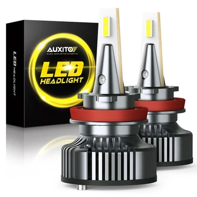 AUXITO H11 LED Headlight Kit Low Beam Bulb Super Bright 6500K 72W High Power EAH - Image 1 of 4