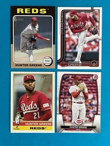 Hunter Greene Baseball Karten Lot 2023-2025 Topps Heritage + Bowman Reds - Bild 1 von 2
