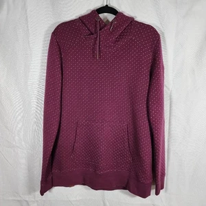 Roxy Maroon Cross Stitch Design Hoodie (Size XL) - Picture 1 of 5