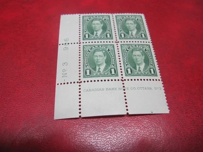 CANADA UNITRADE#  231 1c KG VI MUFTI ISSUE LL PLATE 3 MNH (LOT2) - Image 1 of 2