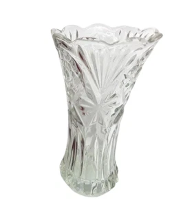 Clear Glass Vase 25cm Large Smooth Flower Bud Medium Size Decorative Vases - Picture 1 of 3