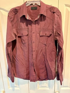 Sovereign Code Solid BurgundyButton Up casual dress shirt XL - Picture 1 of 4