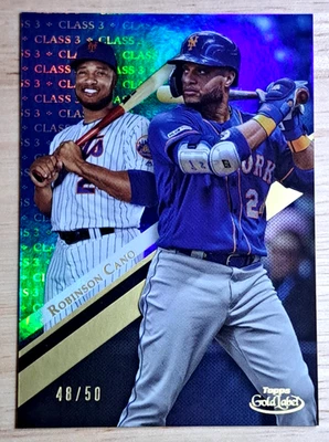 Robinson Cano /50 🍎2019 Topps Gold Label - Class 3 - Mets - Image 1 of 3