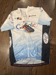 Camiseta deportiva de ciclismo Hincapie equipo vintage talla grande Google ciclismo Y2K logotipo años 90 - Imagen 1 de 12