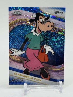 2025 Topps Chrome Disney CLARABELLE COW No. 165 Blue Mini Diamonds #d /150 - Image 1 of 2