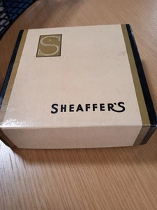 Original NOS Sheaffer Whit Dot 14k Nib With Desk Set Original Labels - Picture 1 of 13