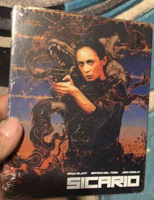 Sicario 2015 Blu-ray Steelbook Target Emily Blunt, has DENT ON FRONT SEE PIC - Image 1 of 2