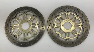 1995-1998 Honda CBR600 CBR600f3 Front Wheel Brake Rotor Rotors Set  OEM   Nice - Picture 1 of 6