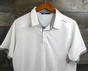 UNRL Poloshirt Herren Large weiß grau sportliche Passform Performance Golf Stretch - Bild 1 von 9