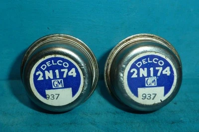 GM Delco 2N174 Germanium Power Transistors 2pcs NOS - Image 1 of 2