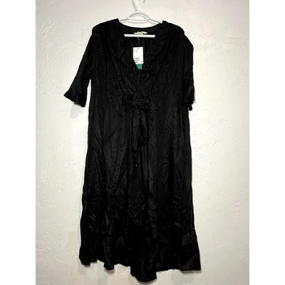 NUEVO CON ETIQUETAS H&M L.O.G.G. Vestido oversize whisigoth fairy grunge bruja emo gótico punk XS Foto 1 de 4
