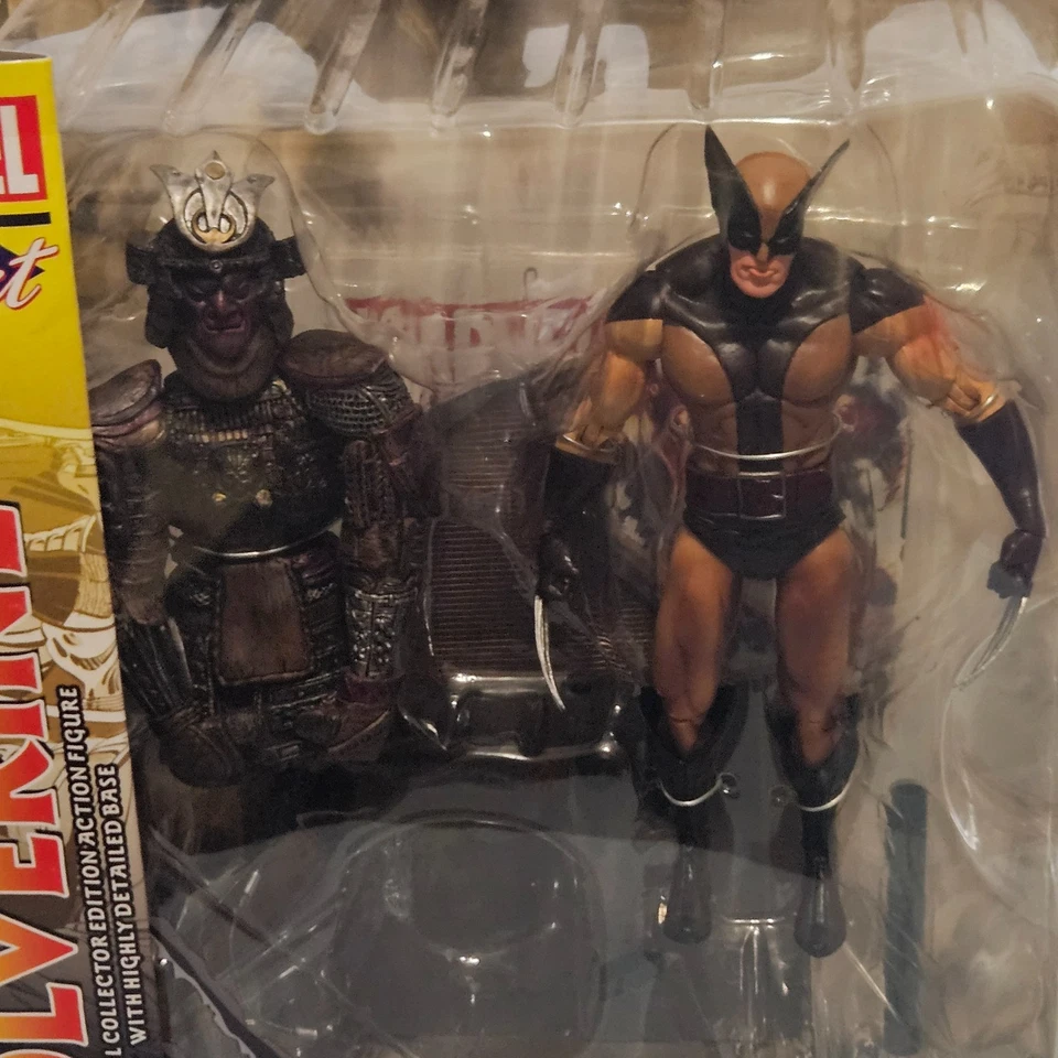 Figura de acción Wolverine - Marvel Select - Uniforme marrón - Edición coleccionista Foto 1 de 4