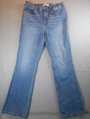 Flying Monkey Jeans Womens 31 Blue Light Wash High Rise Bootcut Stretch Denim - Image 1 of 4