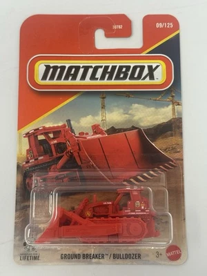 Matchbox Red Ground Breaker Bulldozer #9 - Image 1 of 4