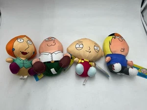 "Juego de 4 juguetes de peluche Family Guy de fábrica 7"" nuevos con etiquetas" - Imagen 1 de 9