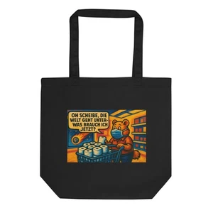 Urban Zoo Eco Tote Bag - Klopapier ist alles - Bild 1 von 5