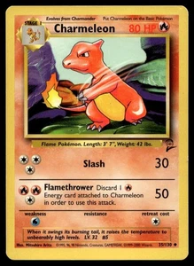 Charmeleon 35/130 Pokemon Card Base Set 2 Uncommon 80 HP Lightly Played G11 - Picture 1 of 2