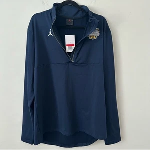 Jordan Blue Athletic Quarter Zip University of Michigan National Champs Large - Bild 1 von 5