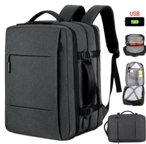US Herren große wasserdichte Reisetasche Schulrucksack Laptop Multifunktionstasche - Bild 1 von 11