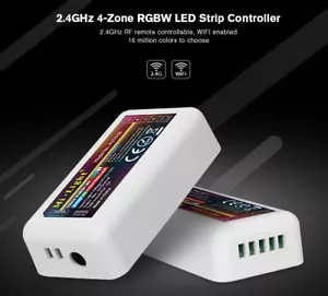 2.4G 4 Zone WIFI RF Remote Controller DC 12-24V for 5050 RGBW LED Strip Light - Picture 1 of 9