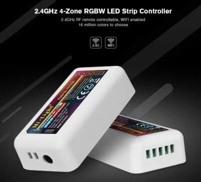 2.4G 4 Zone WIFI RF Remote Controller DC 12-24V for 5050 RGBW LED Strip Light - Image 1 of 4