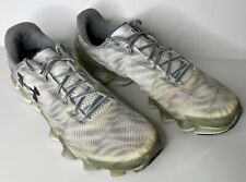Under Armour Scorpio White/Gray Sneakers 1258786-100 Shoes Men's Size 12