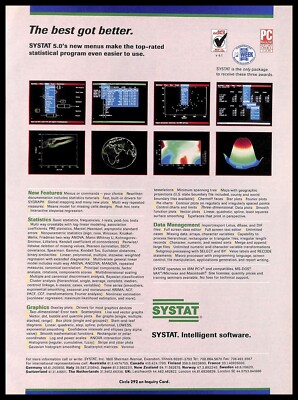 1991 SYSTAT 5.0 Statistical Program PRINT AD ...